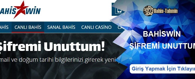 Bahiswin Şifremi Unuttum