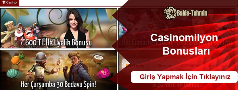 Casinomilyon Bonuslar