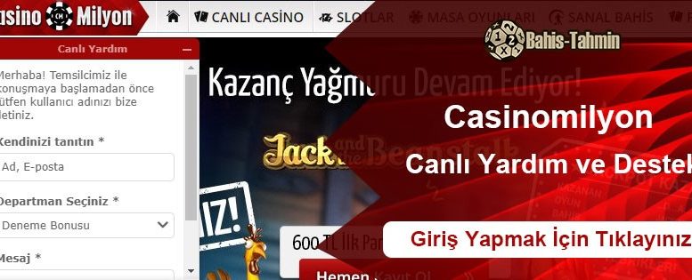 Casinomilyon Canlı Yardım