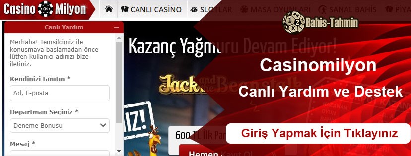Casinomilyon Canlı Yardım