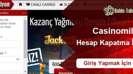 Casinomilyon Hesap Kapatma