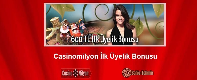Casinomilyon Hoşgeldin Bonusu 600 TL Oldu