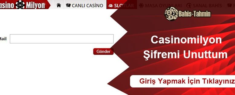 Casinomilyon Şifremi Unuttum