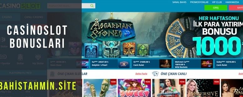 casinoslot bonuslari