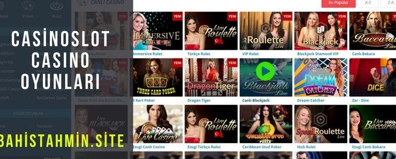 casinoslot casino oyunları