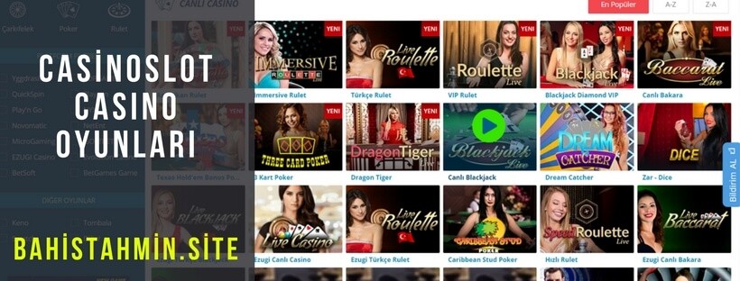 casinoslot casino oyunları