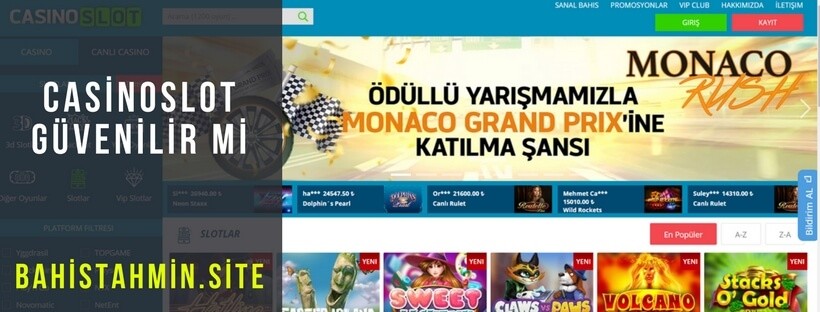 casinoslot guvenilir mi