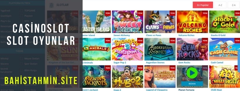 casinoslot slot oyunlari