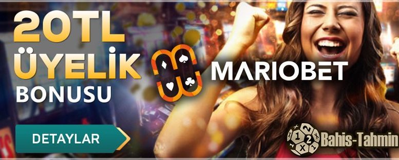 Mariobet Herkese 20 TL Bedava Üyelik Bonusu