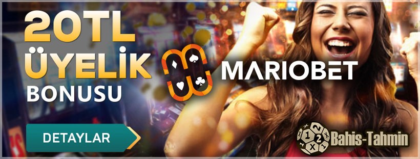 Mariobet herkese 20TL üyelik Bonusu