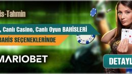 Mariobet bahis seçenekleri