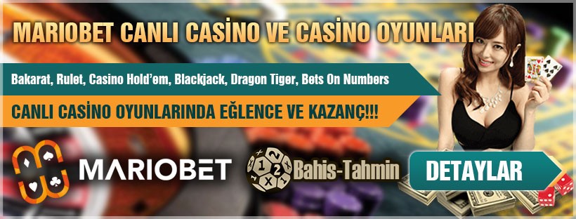 Mariobet canlı casino ve casino oyunları
