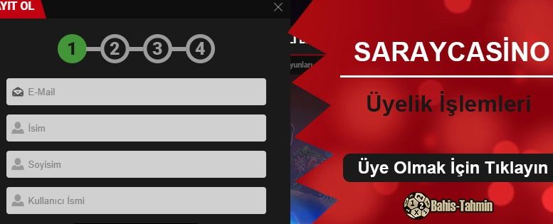 Saraycasino Üyelik İşlemleri