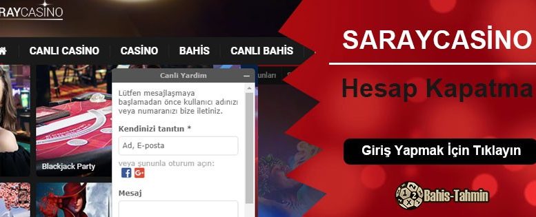 Saraycasino Hesap Kapatma