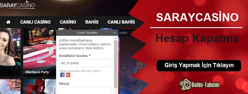 Saraycasino Hesap Kapatma