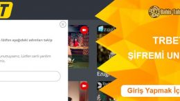 Trbet Şifremi Unuttum