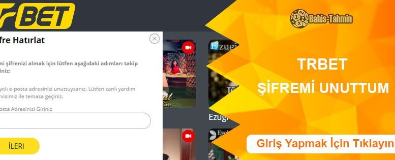 Trbet Şifremi Unuttum