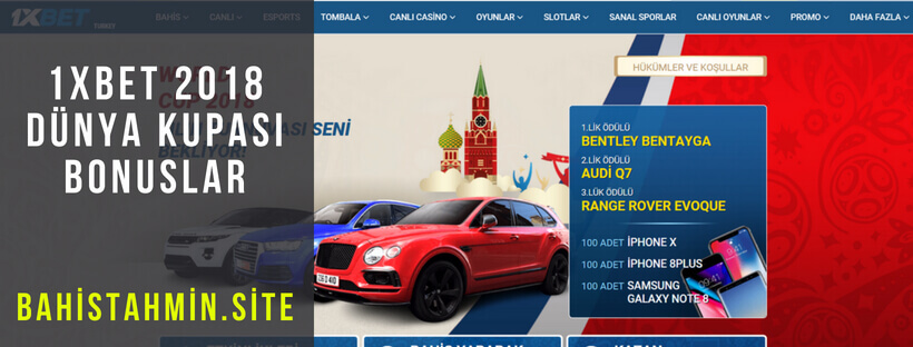 1xbet 2018 dunya kupasi bonuslar
