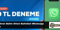 Kazandıran Bahis Sitesi Bahisbet Whatsapp Bonusu